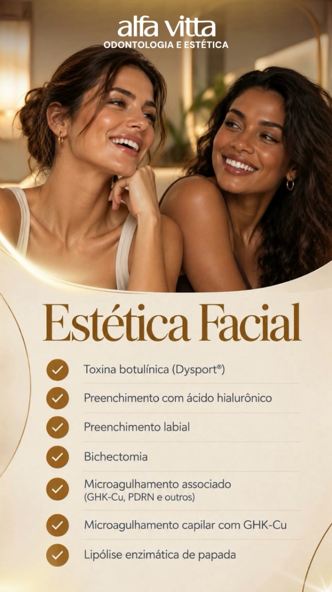 Pele iluminada em ambiente de estética facial